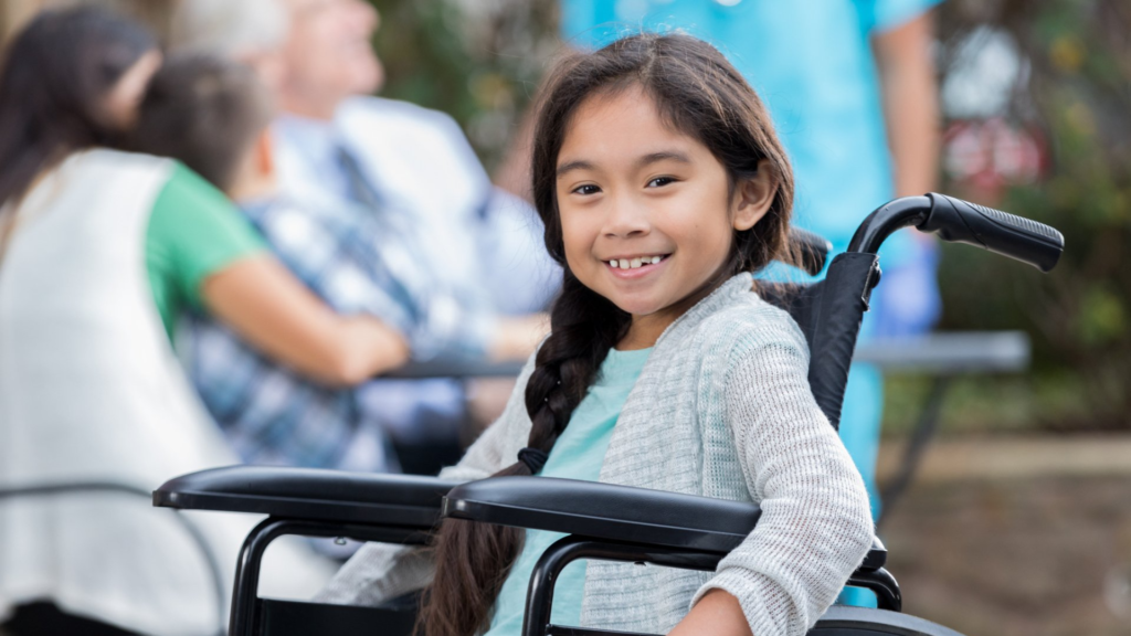 girl in wheelchair